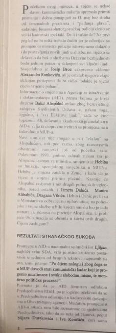 Faksimil teksta iz SB otprije 21 godinu: AID formiran odlukom Predsjedništva RBiH, a da promjene u AID-u nikada nisu bile razmatrane na sjednicama Predsjedništva - Avaz