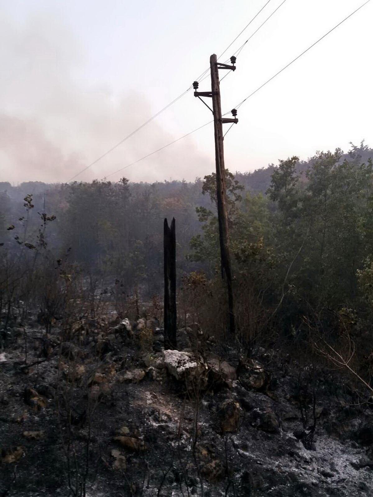 Na putu Stolac - Ljubinje obustavljen saobraćaj zbog požara