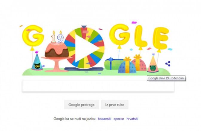 Google slavi 19. rođendan