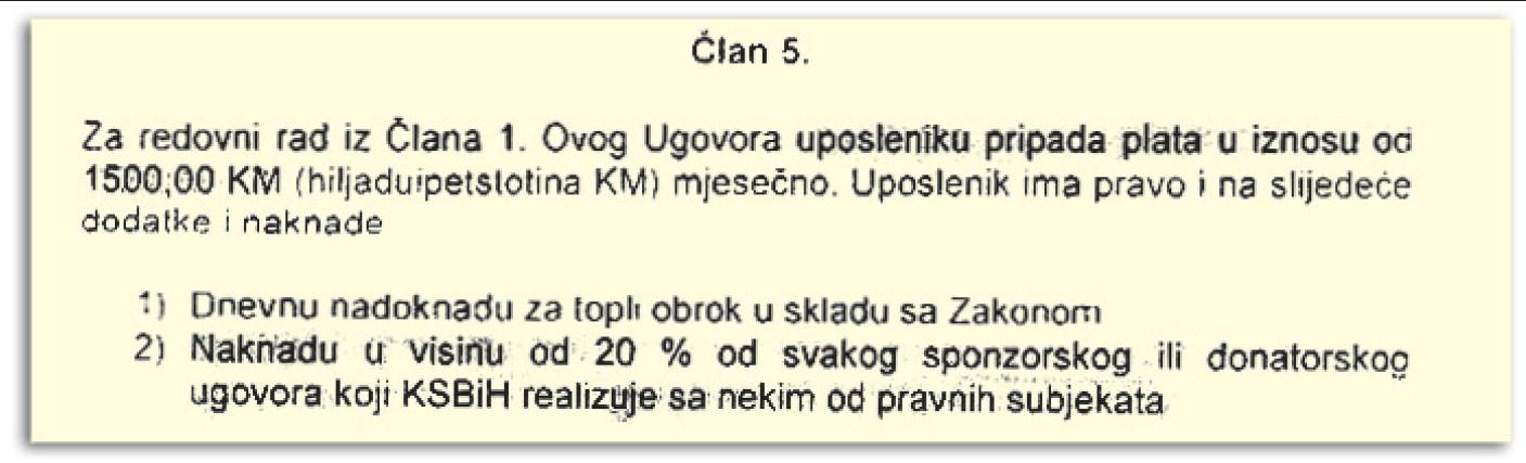 Bivši sekretar imao pravo i na procente od donacija - Avaz