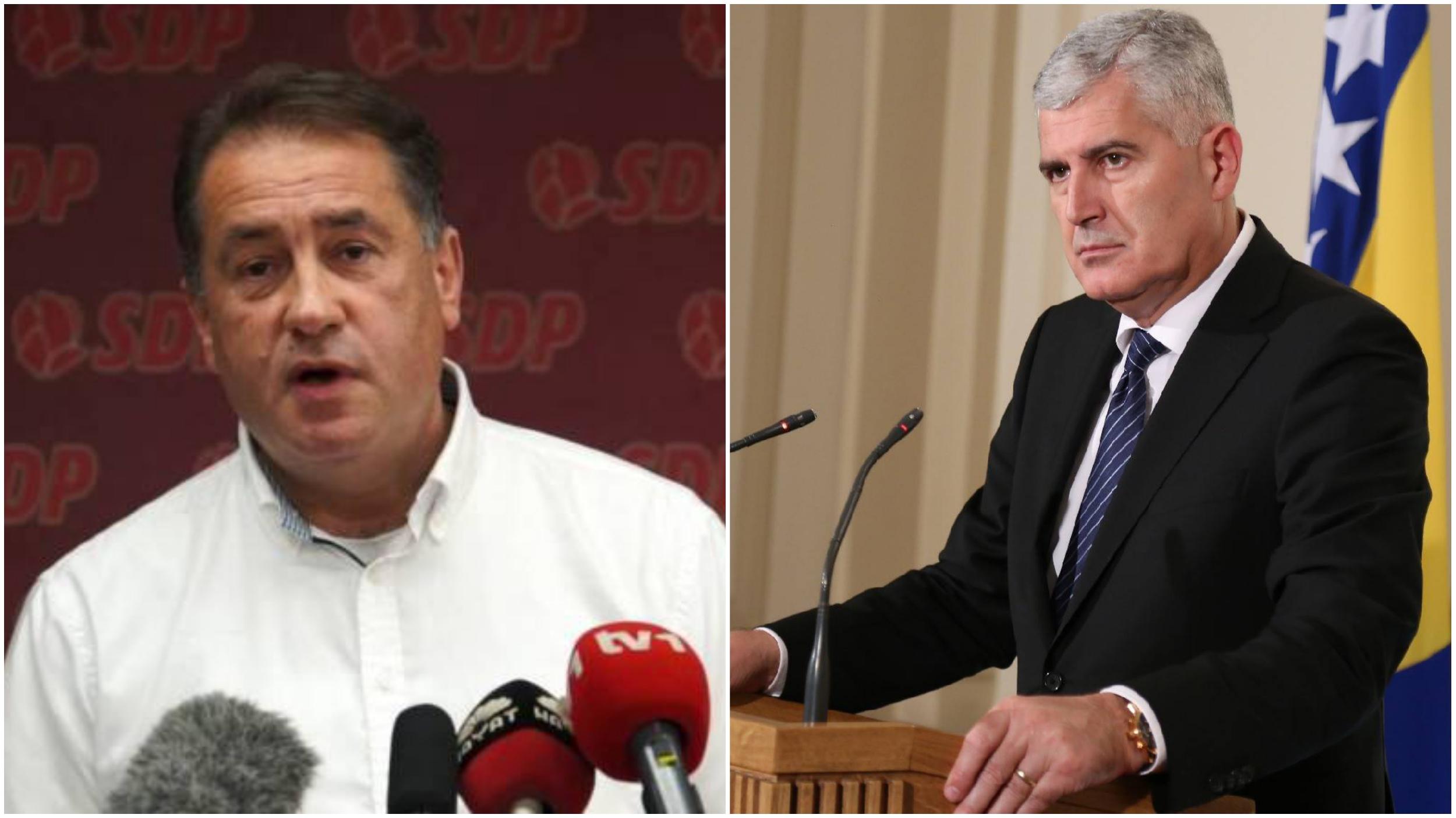 Mikulić: Izjavama o SDP-u Čović želi uplašiti bh. Hrvate