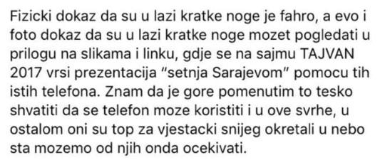 Objavio pa izbrisao status - Avaz