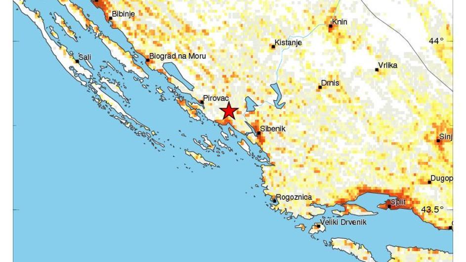 Zemljotres pogodio Šibenik, tresla se i BiH