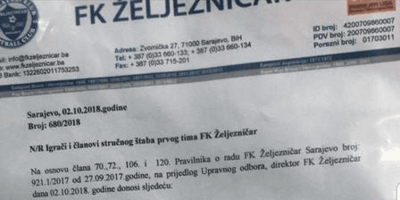 Šta kaže odluka o kazni kompletnog seniorskog pogona Želje