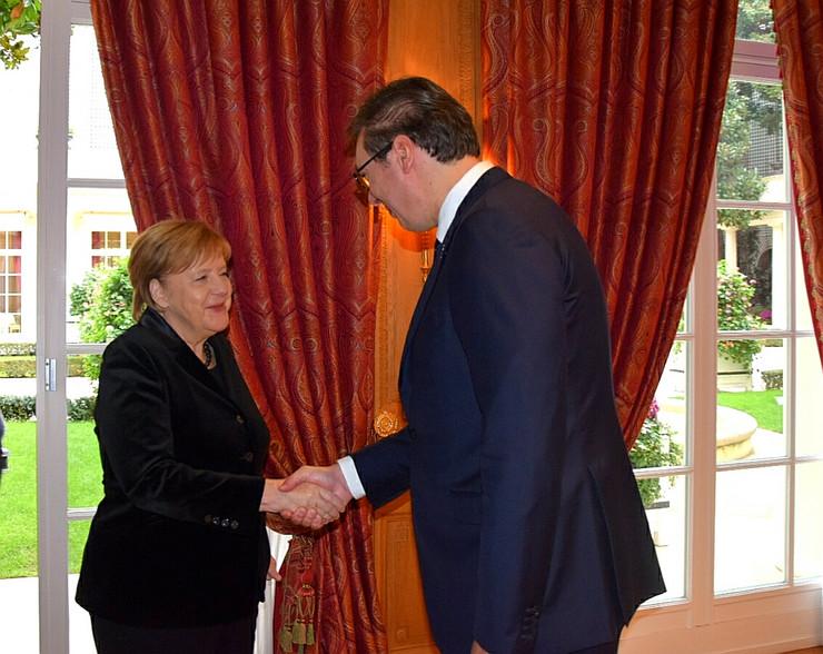 Merkel poručila Vučiću: Želim pomoći da se u regionu zapadnog Balkana održi mir i stabilnost