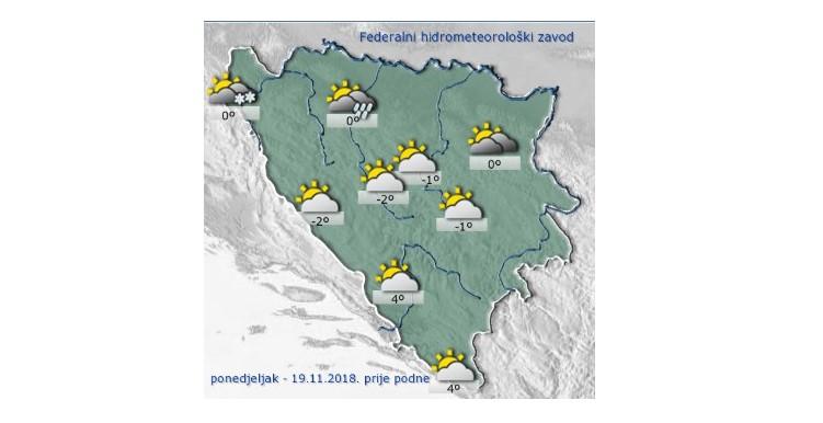 U BiH danas pretežno oblačno vrijeme