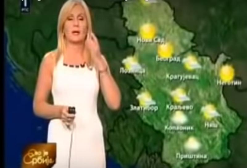 Nije znala da je snimaju: Voditeljica RTS-a najavila vremensku prognozu, a onda se na ekranu pojavio njen blam