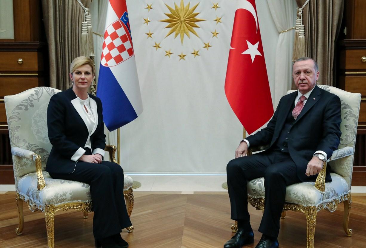 Kolinda Grabar-Kitarović i Redžep Tajip Erdoan - Avaz