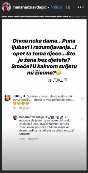 Hanin stori na Instagramu - Avaz