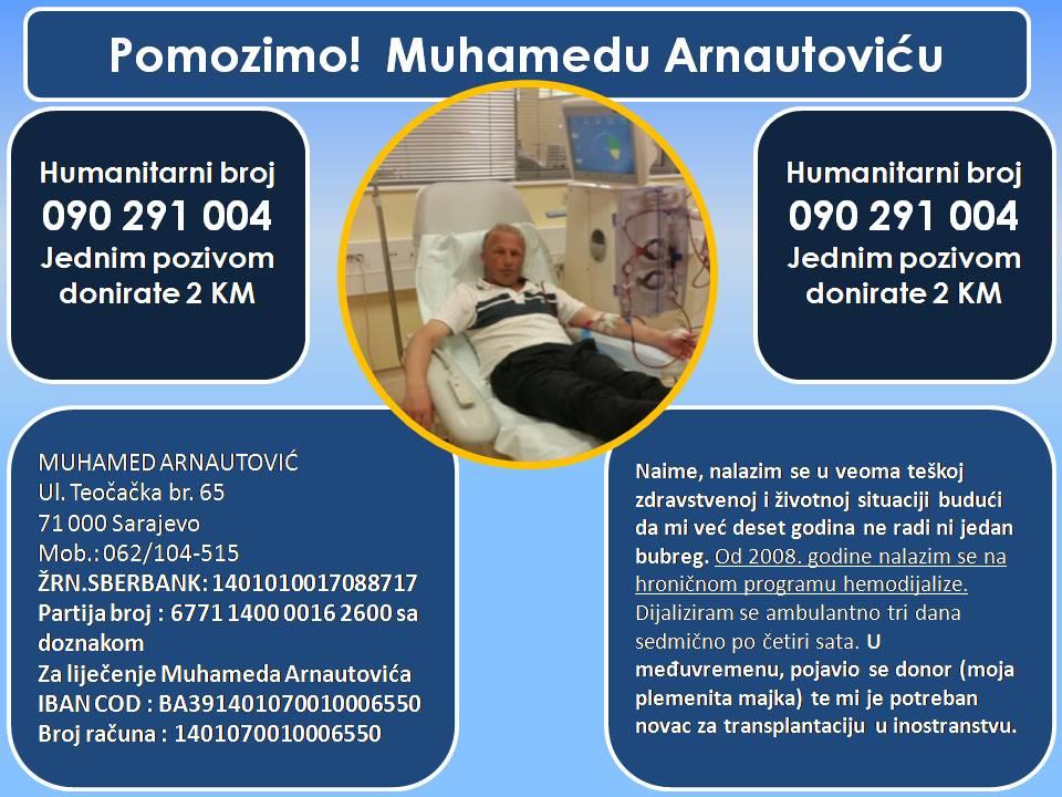 Budimo humani: Muhamedu Arnautoviću iz Sarajeva potrebna pomoć