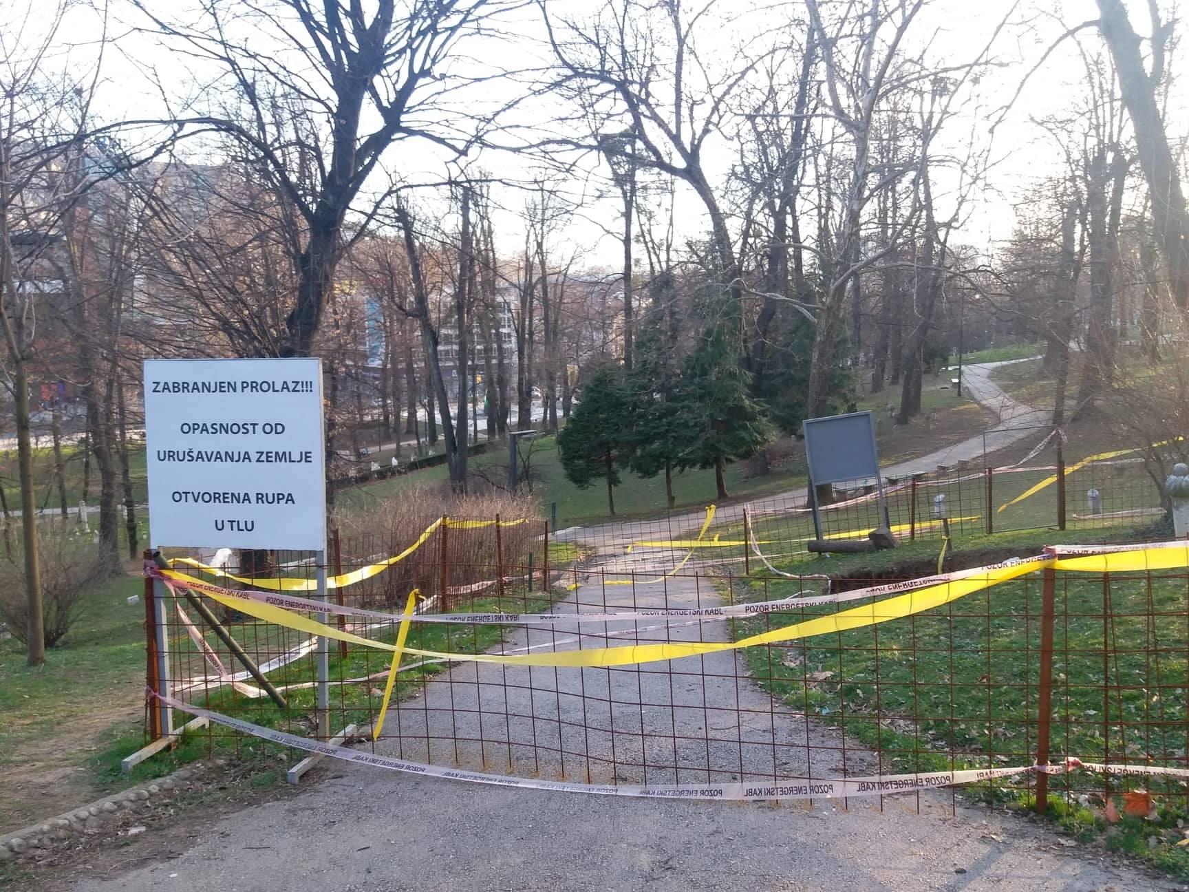 Postavljeno upozorenje i žuta traka - Avaz