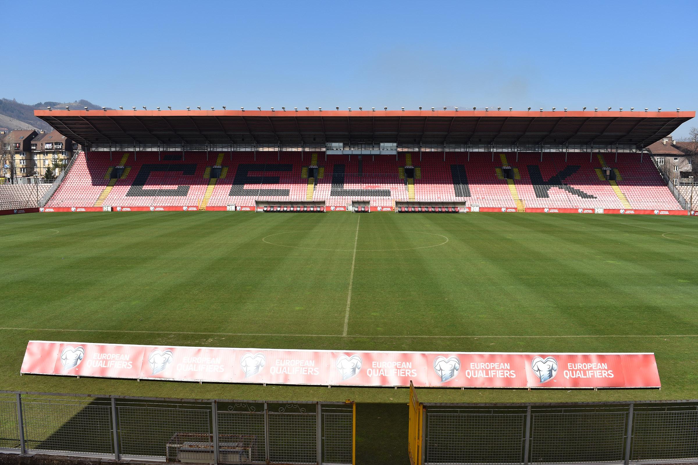 Stadion Bilino polje pred utakmicu BiH - Grčka koja se igra 26. marta - Avaz