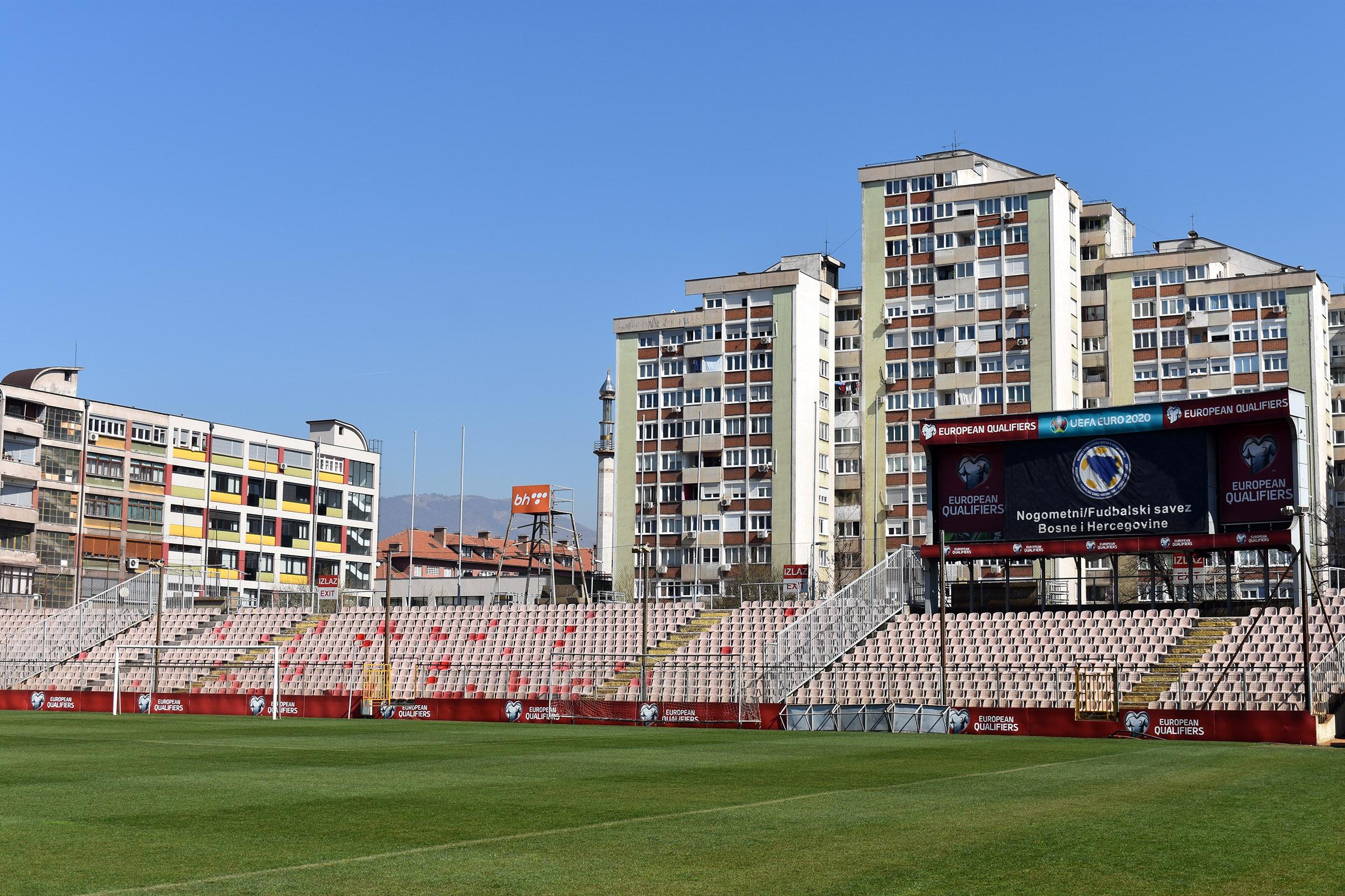 Stadion Bilino polje pred utakmicu BiH - Grčka koja se igra 26. marta - Avaz