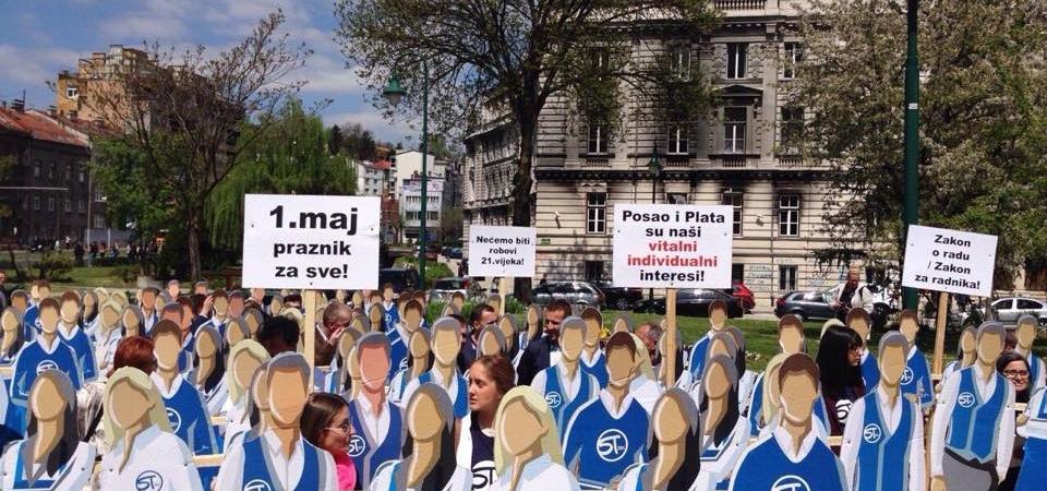 Sindikat radnika trgovine i uslužnih djelatnosti BiH najavio je za danas, tačno u podne, online protest