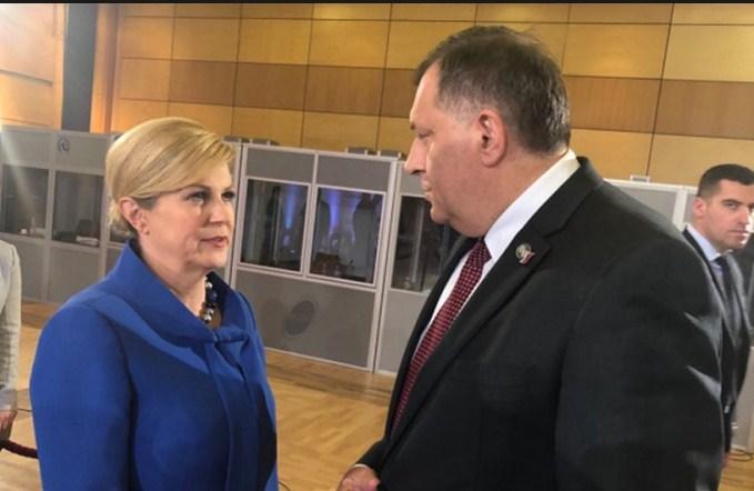 Kolinda Grabar - Kitarović i Milorad Dodik - Avaz