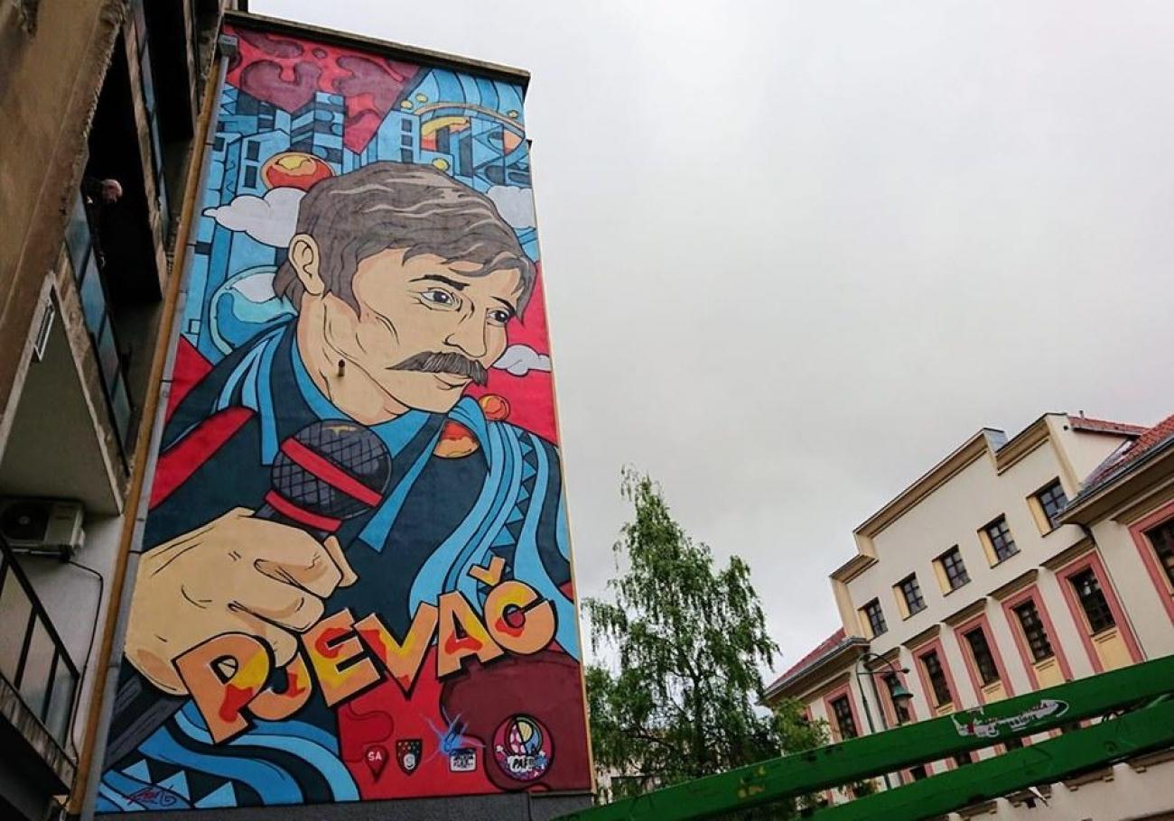 Mural u Radićevoj ulici u Sarajevu - Avaz