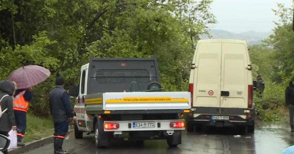 Obustavljen saobraćaj na putu Prijedor - Sanski Most