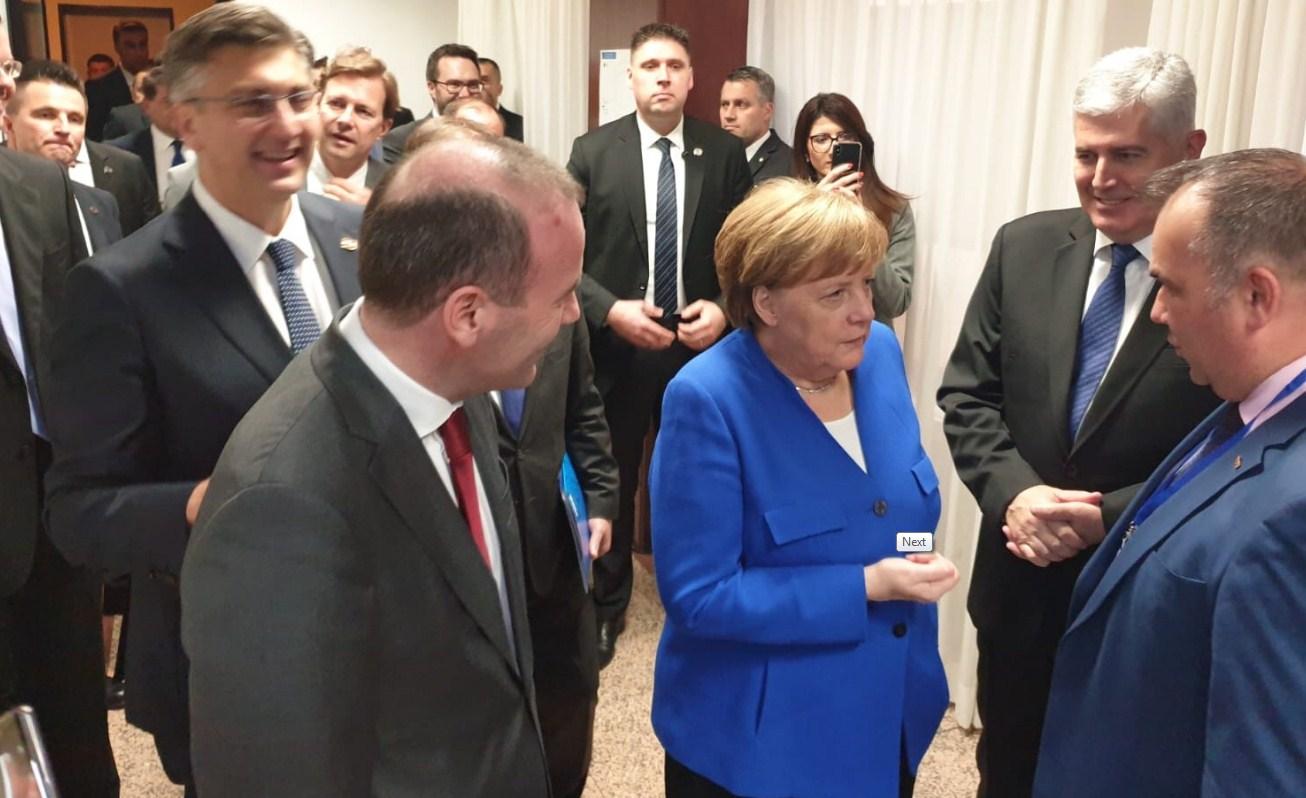 Andrej Plenković, Angela Merkel i Dragan Čović sa delegacijom - Avaz