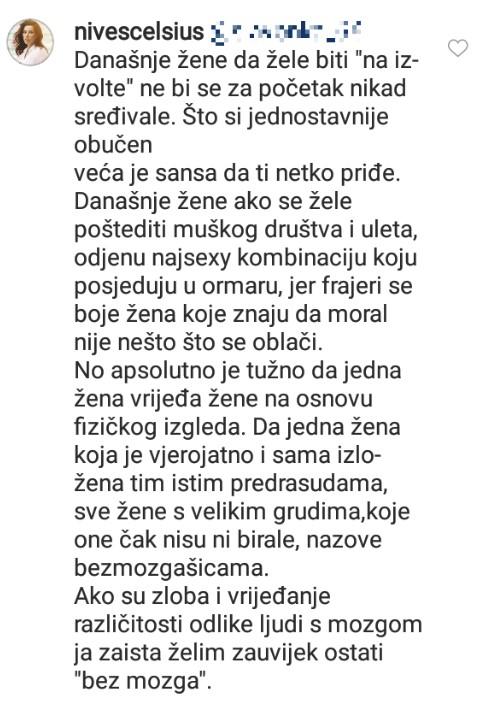 Odgovor Nives Celzijus - Avaz