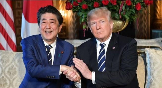 Šinzo Abe i Donald Tramp - Avaz