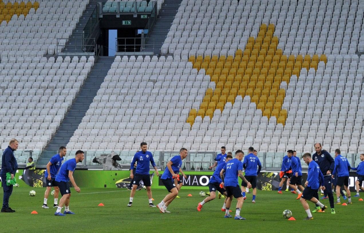 "Zmajevi" na stadionu Juventusa obavili posljednji trening uoči meča protiv Italije