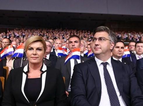 Kolinda Grabar-Kitarović i Andrej Plenković - Avaz