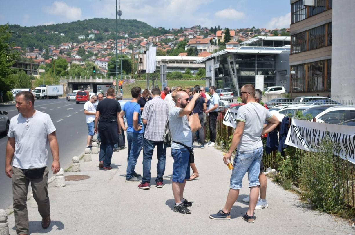 Radnici Aluminija ispred Vlade FBiH - Avaz