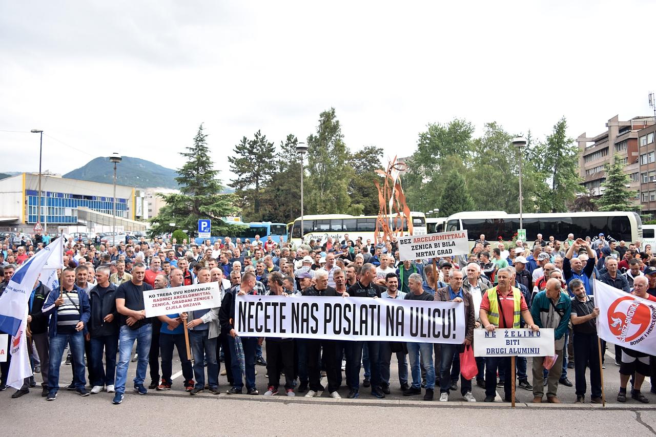 Radnici "ArcelorMittala" poručili: Nećete nas poslati na ulicu, ne želimo biti drugi "Aluminij"