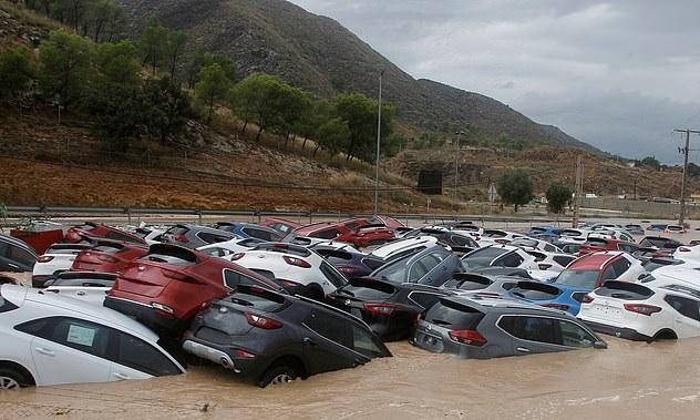 Desetine automobila potpopljeno u gradiću Orihuela - Avaz