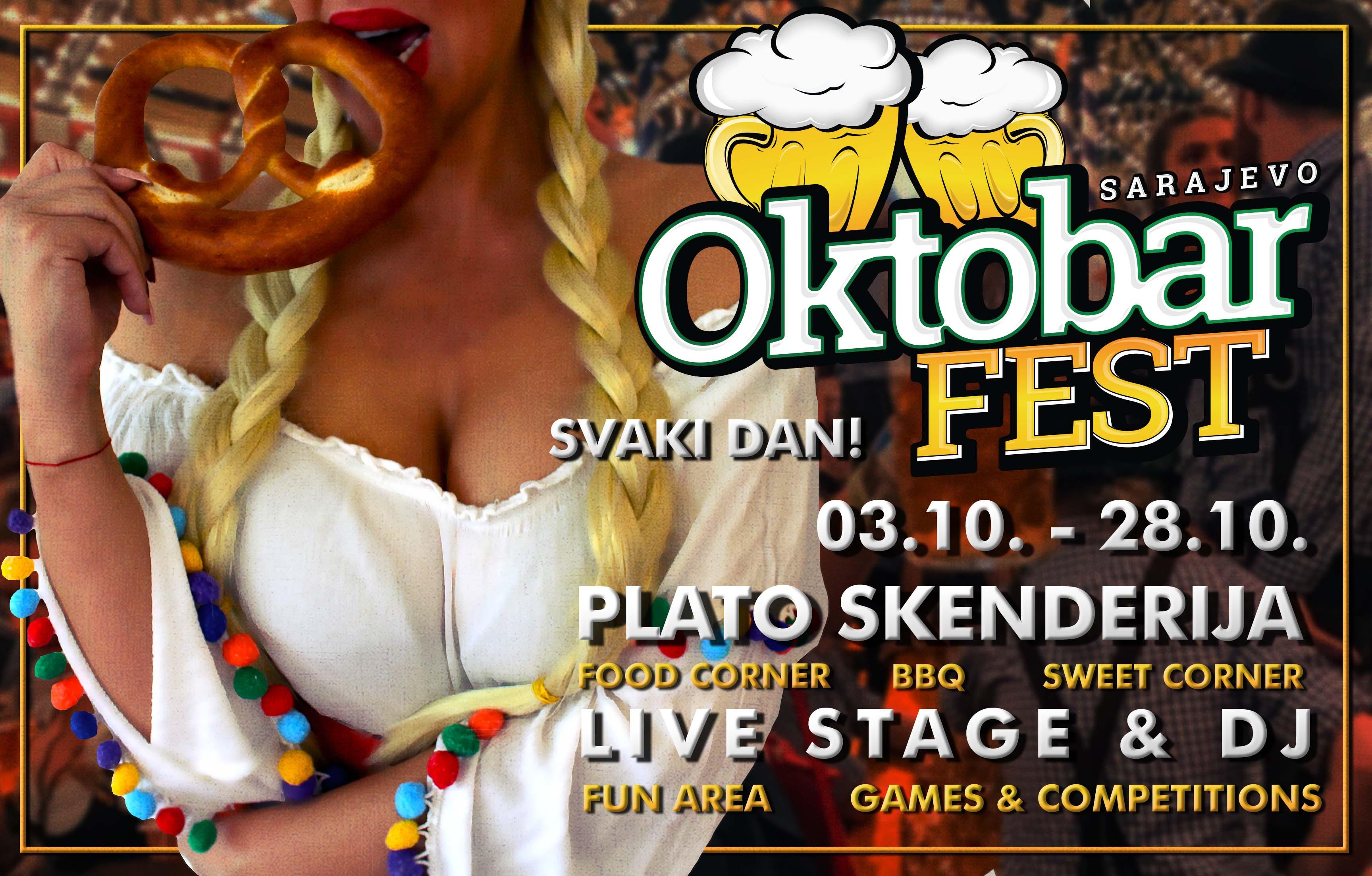 Plakat Prvog Sarajevo Oktober Festa - Avaz