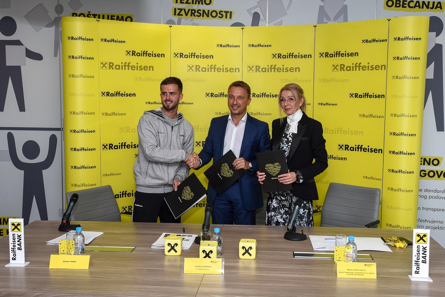 Miralem Pjanić ambasador Raiffeisen brenda