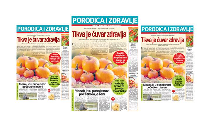 Naslovnica priloga "Porodica i zdravlje" - Avaz