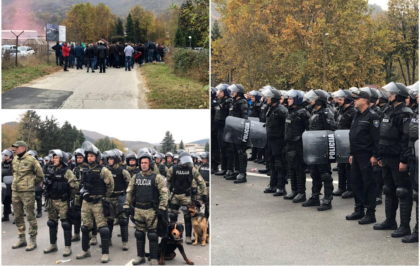 Eskalirale demonstracije, timovi MUP-a ZDK spriječili napad na zgradu Centra za obuku policijskih službenika