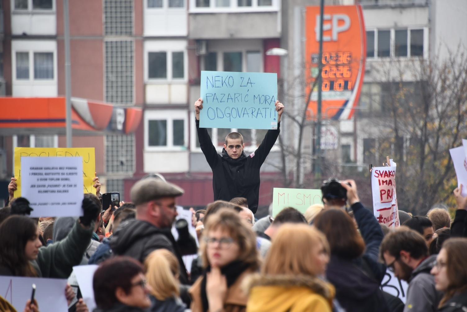 Manji incident na protestima ispred Vlade FBiH