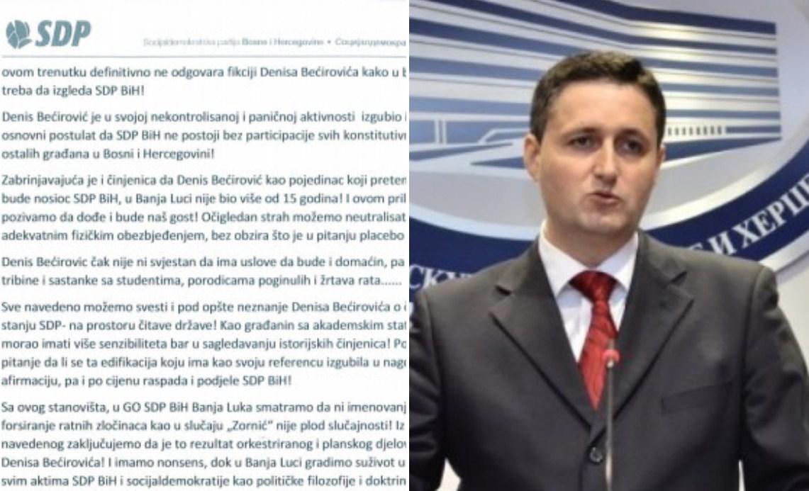 Oštra reakcija banjalučkog SDP-a - Avaz