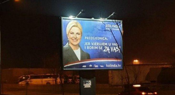 Plakat Kolinde Grabar-Kitarović - Avaz