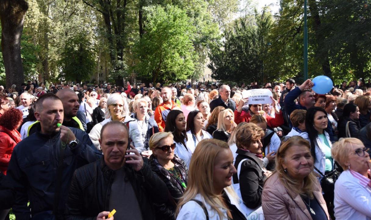 S protesta ljekara prije nekoliko dana - Avaz