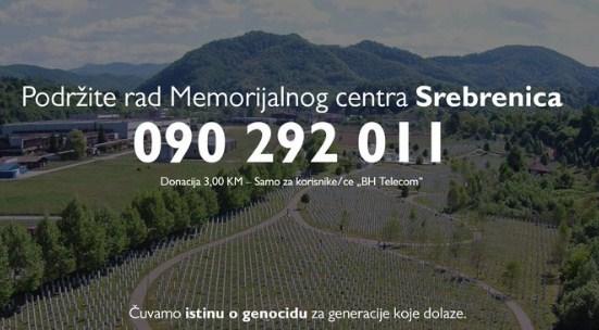 Broj za pomoć Memorijalnom centru Potočari - Avaz