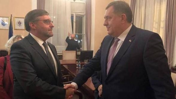 Metju Palmer i Milorad Dodik - Avaz