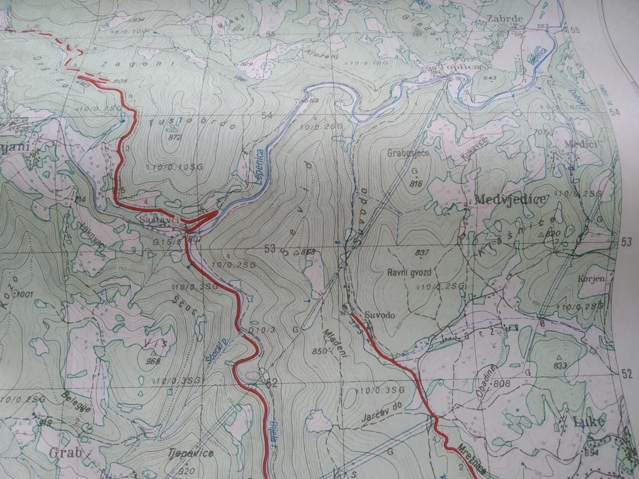 Mapa kretanja Edina Gačića - Avaz