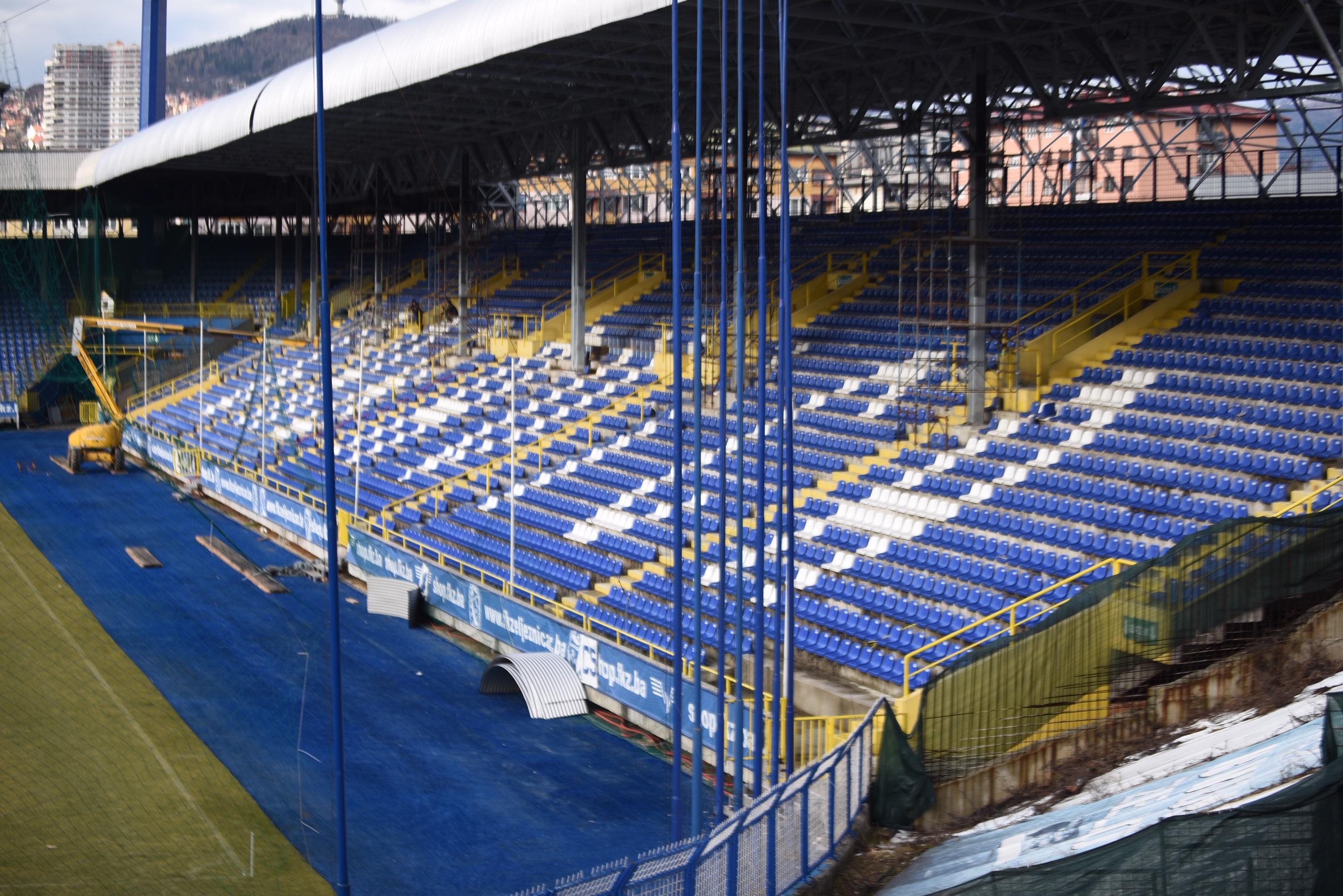 Stadion na Grbavici: Završni radovi - Avaz