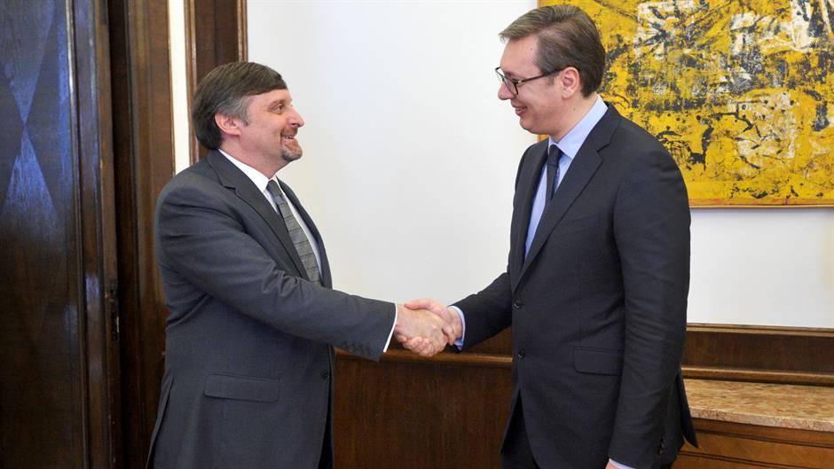 Metju Palmer i Aleksandar Vučić - Avaz