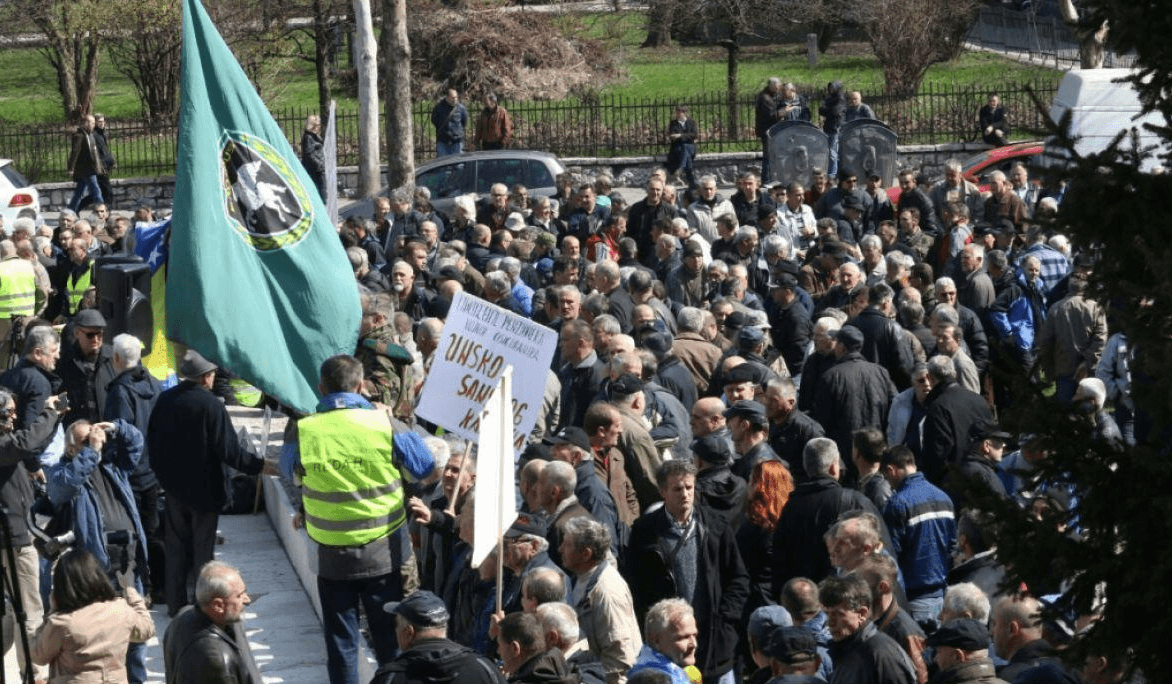 Sa ranijih protesta boraca - Avaz