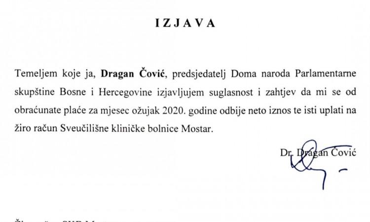 Izjava Dragana Čovića - Avaz