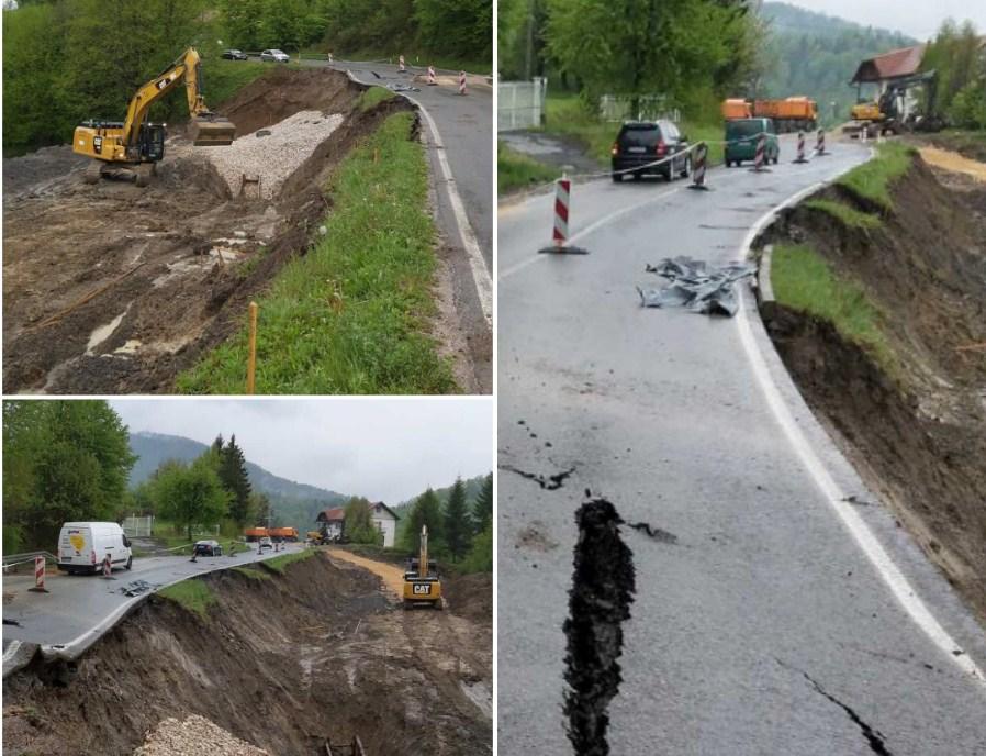 S lica mjesta: Klizište napravilo probleme - Avaz