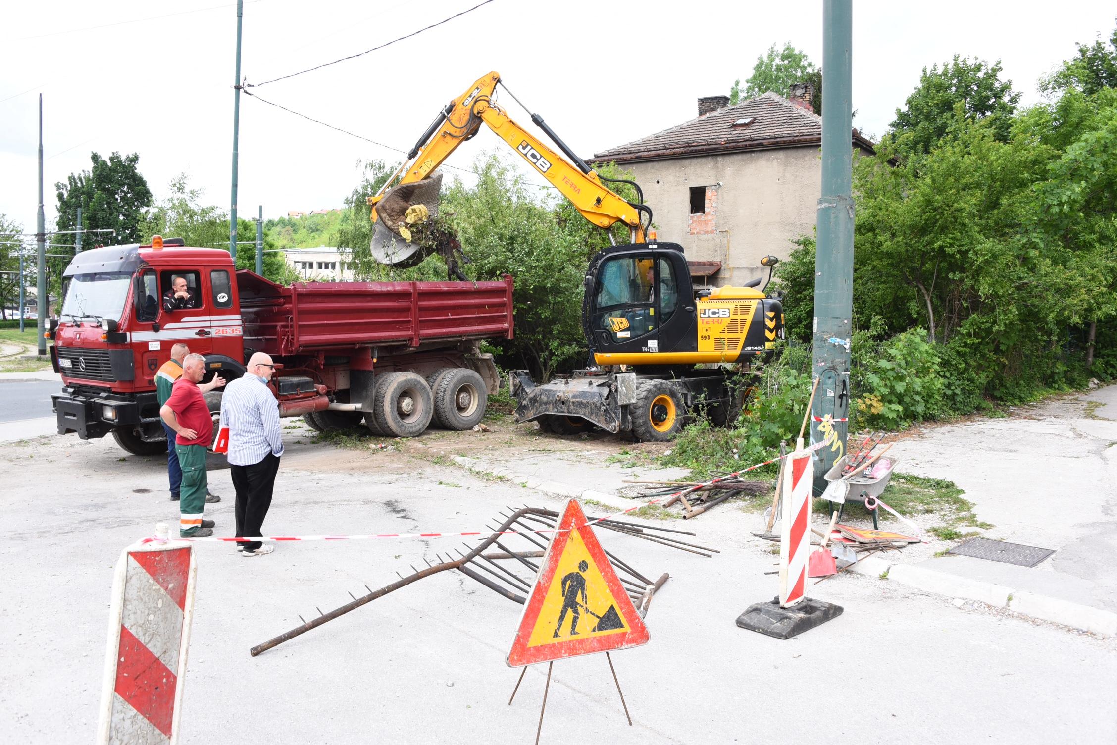 Rušenje objekata u ulici Halida Kajtaza - Avaz