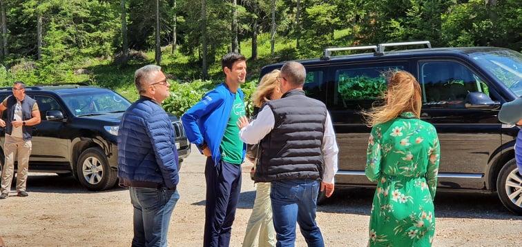 Đoković stigao na Jahorinu: Obišao ski-stazu koja nosi ime po njemu