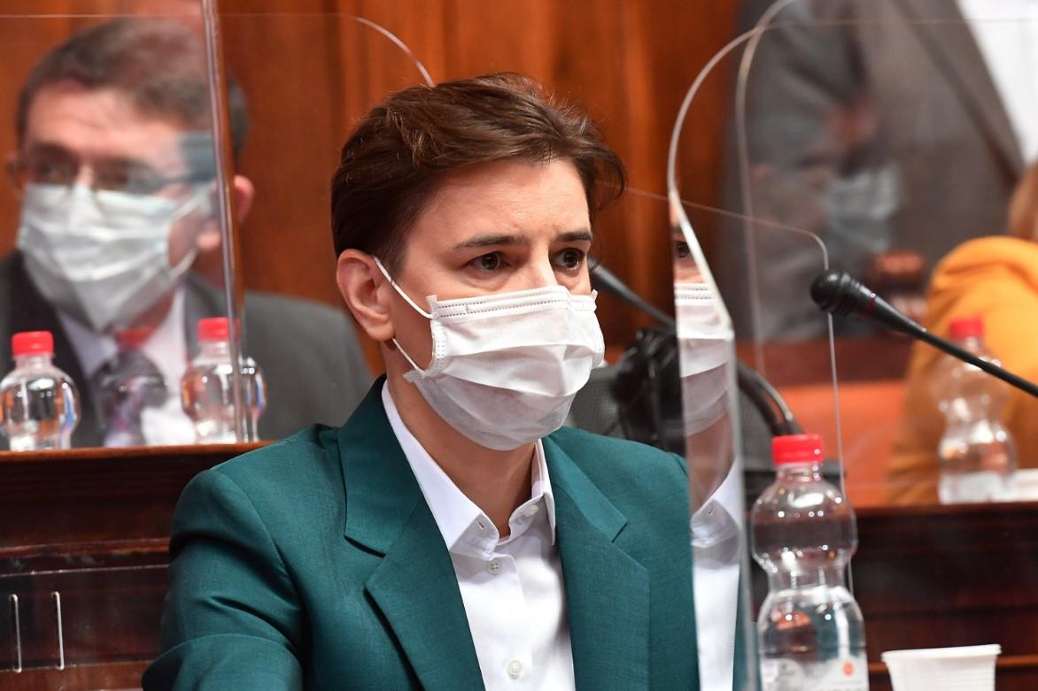 Brnabić: Preminulo 13 ljudi, na respiratorima 187 pacijenata