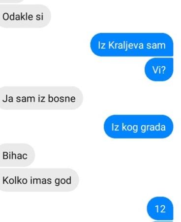 Napisano mu je da razgovara s 12- godišnjakinjom - Avaz