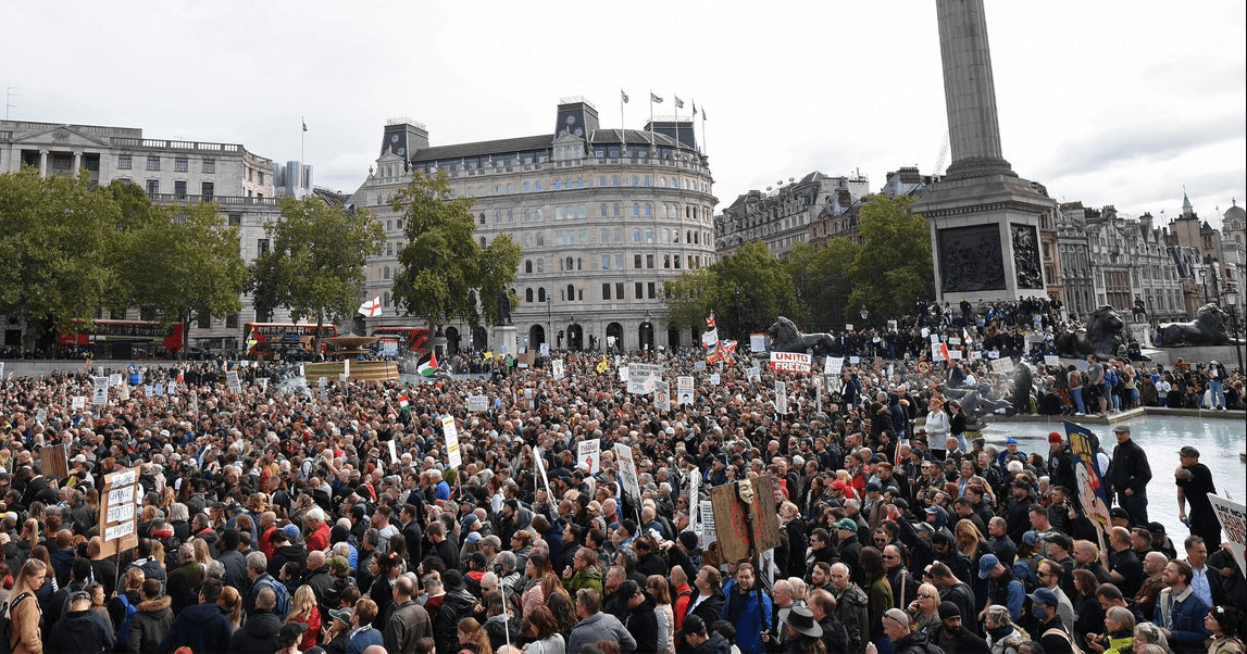 Protesti u Londonu zbog mjera protiv koronavirusa